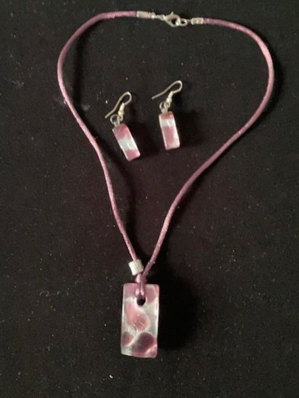 Murano-Glass Necklace and Earring Set